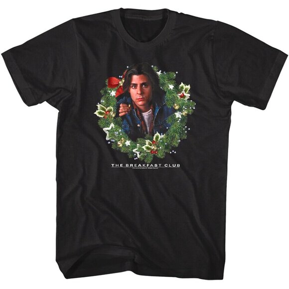 Breakfast Club Bender Christmas Wreath Funny Holiday Party Fan Gift T-shirt 05 - Picture 1 of 5